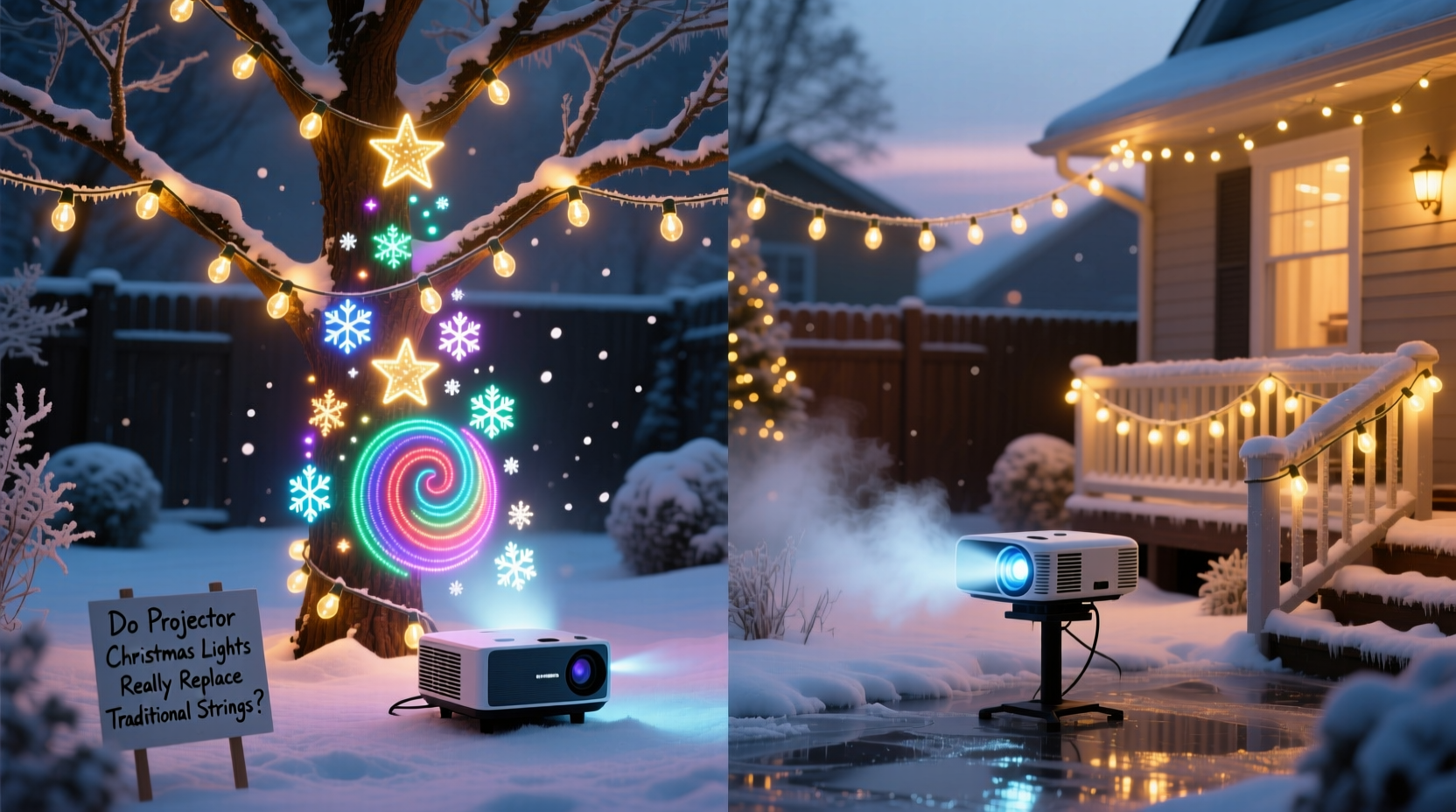 do projector christmas lights really replace traditional strings