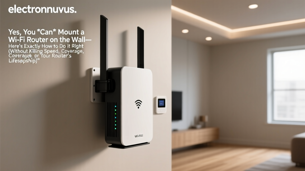 Yes, You *Can* Mount a Wi-Fi Router on the Wall—Here’s Exactly How to Do It Right (Without Killing Speed, Coverage, or Your Router’s Lifespan)