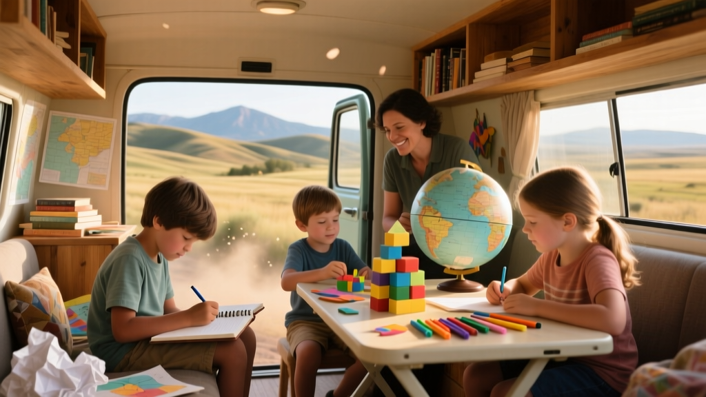 How We Homeschooled Through a Cross-Country Move (No...