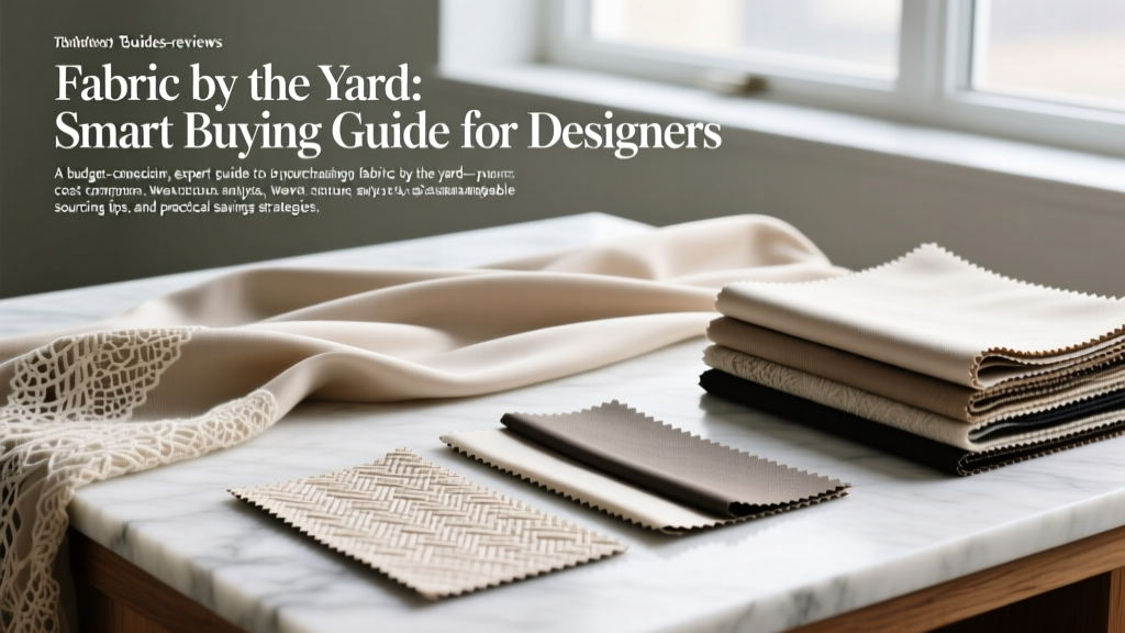 Fabric by the Yard: Smart Buying Guide for Designers