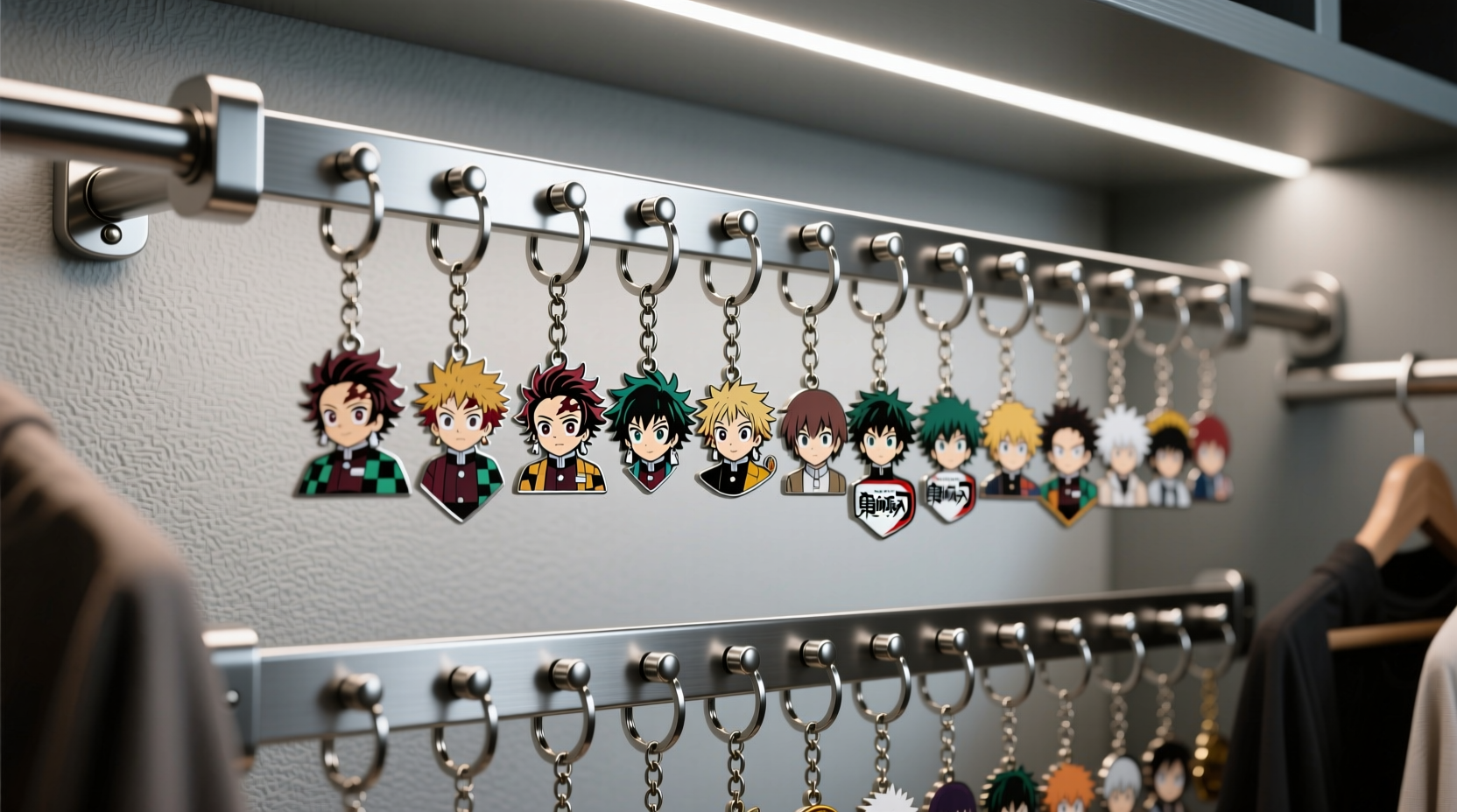 closet organization tips keychain hooks vs magnetic rails