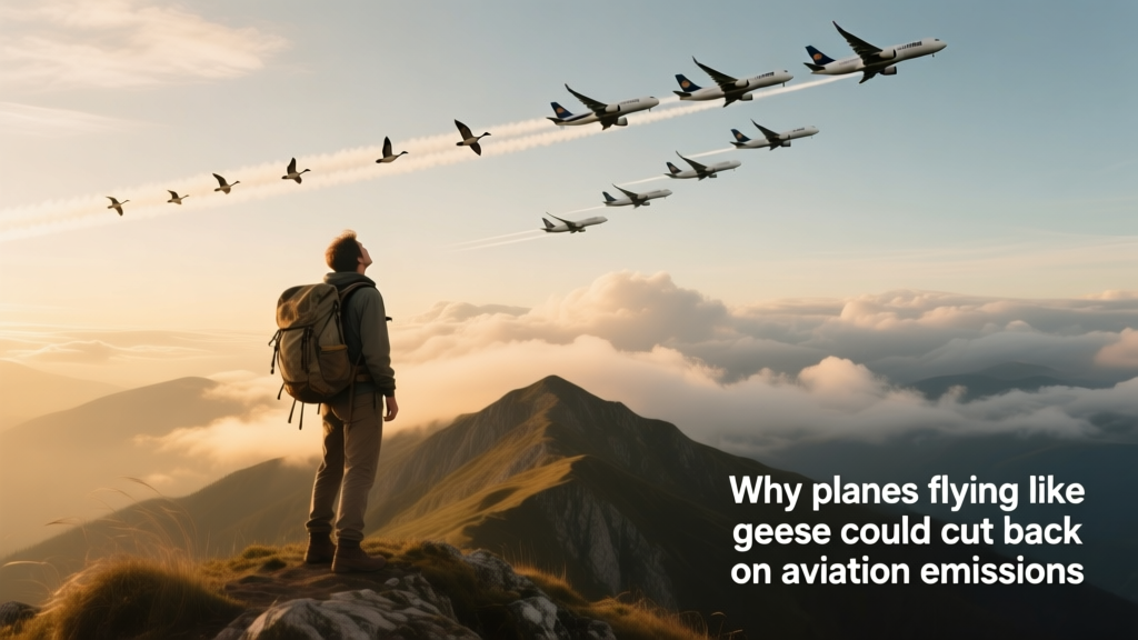 Why Planes Flying Like Geese Could Cut Back On Aviation Emissions