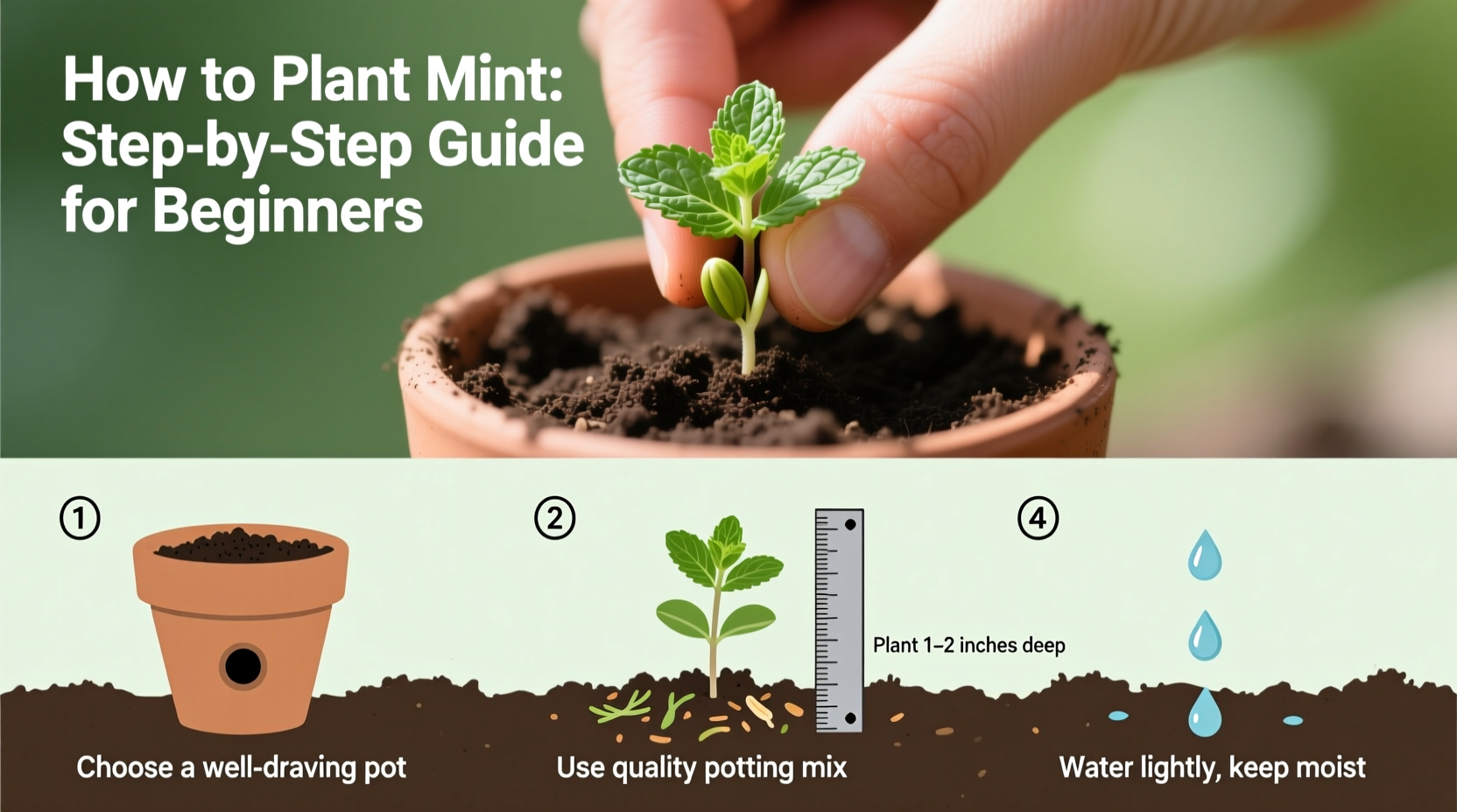 Grow Mint in 5 Steps | TheHomeSprouts