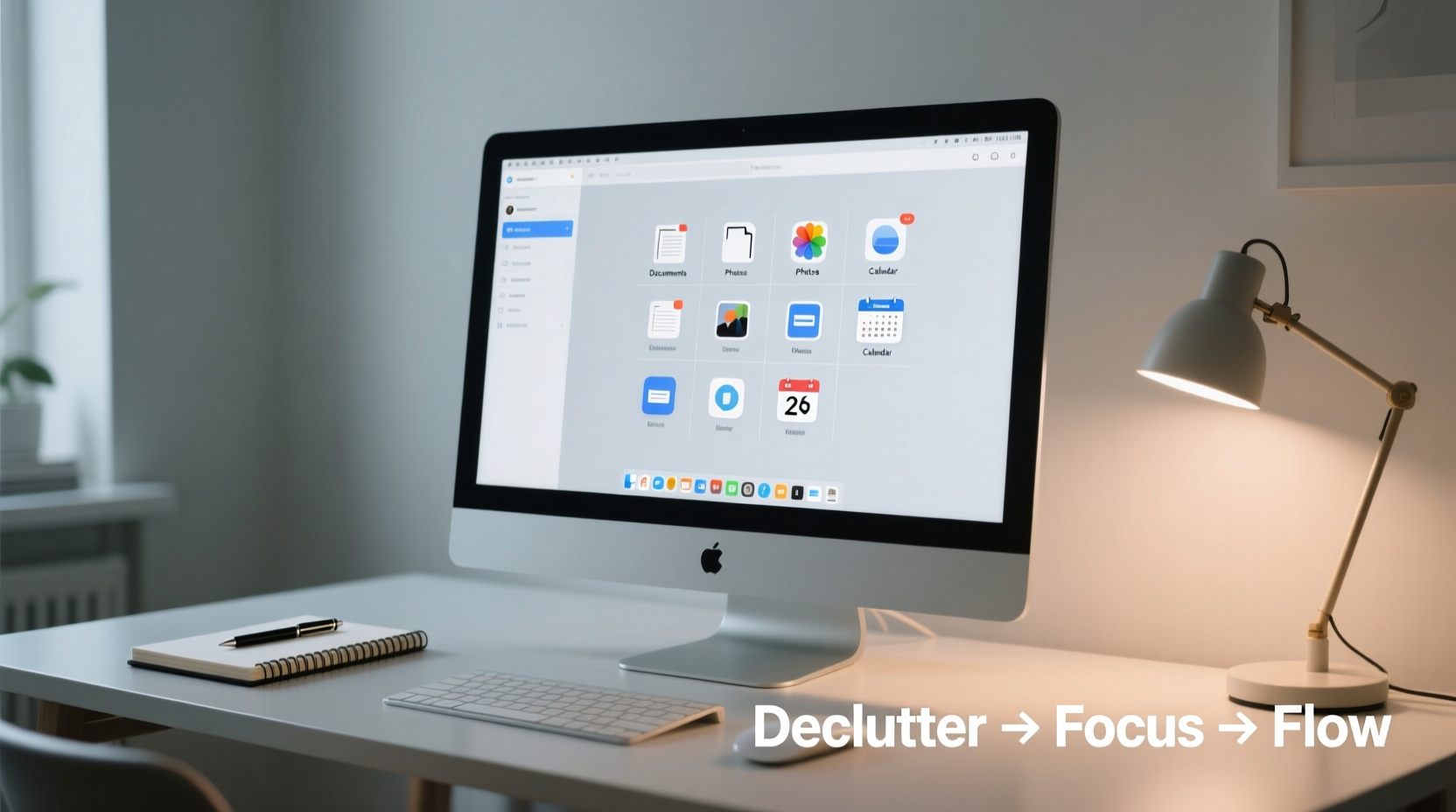 how to declutter your digital desktop for faster workflow and less stress