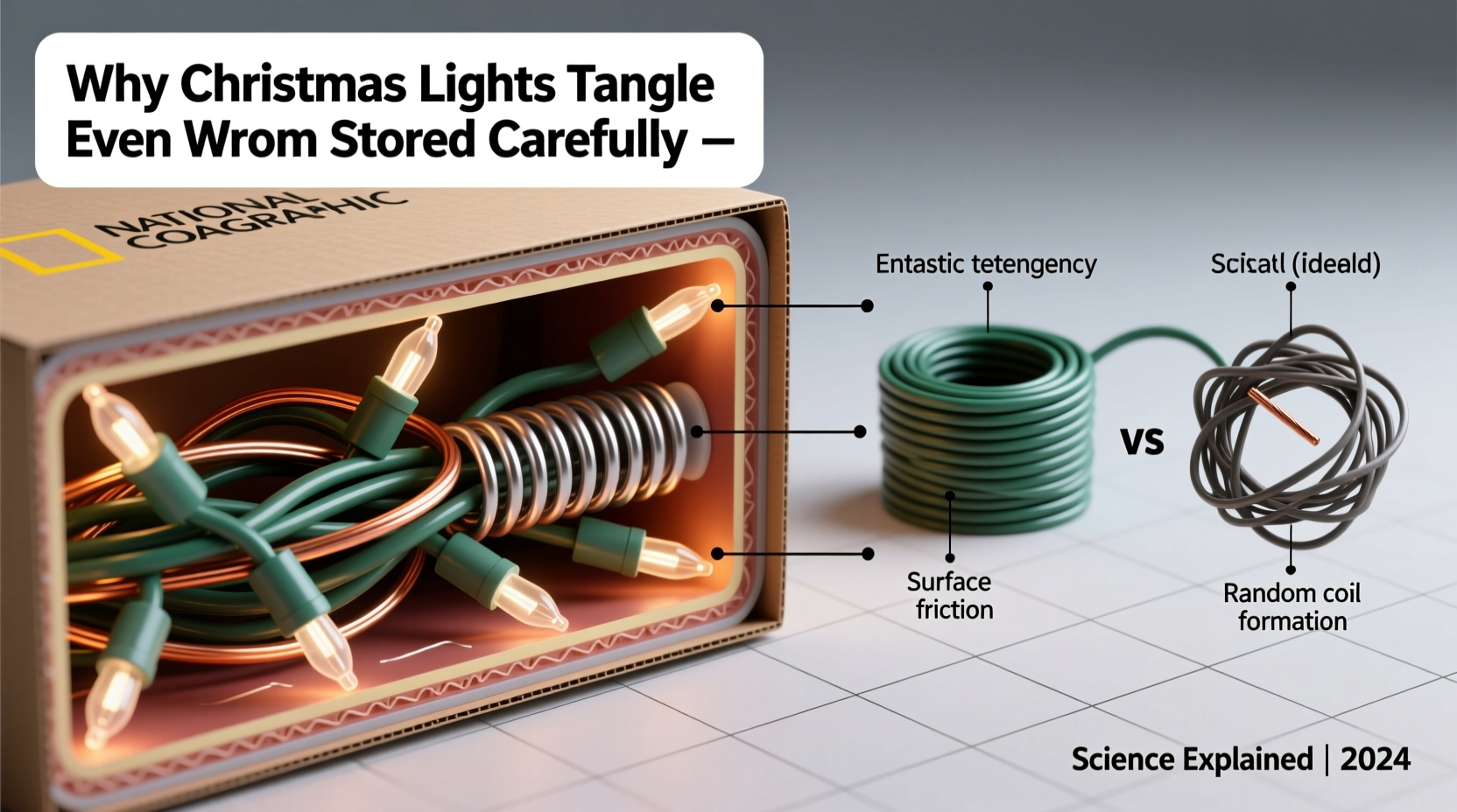 why do christmas lights tangle even when stored carefully science answer