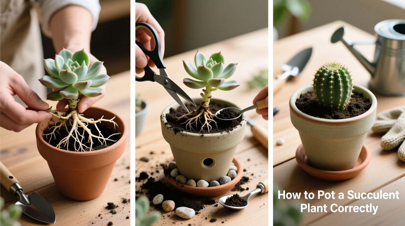 How to Pot Succulents to Prevent Rot