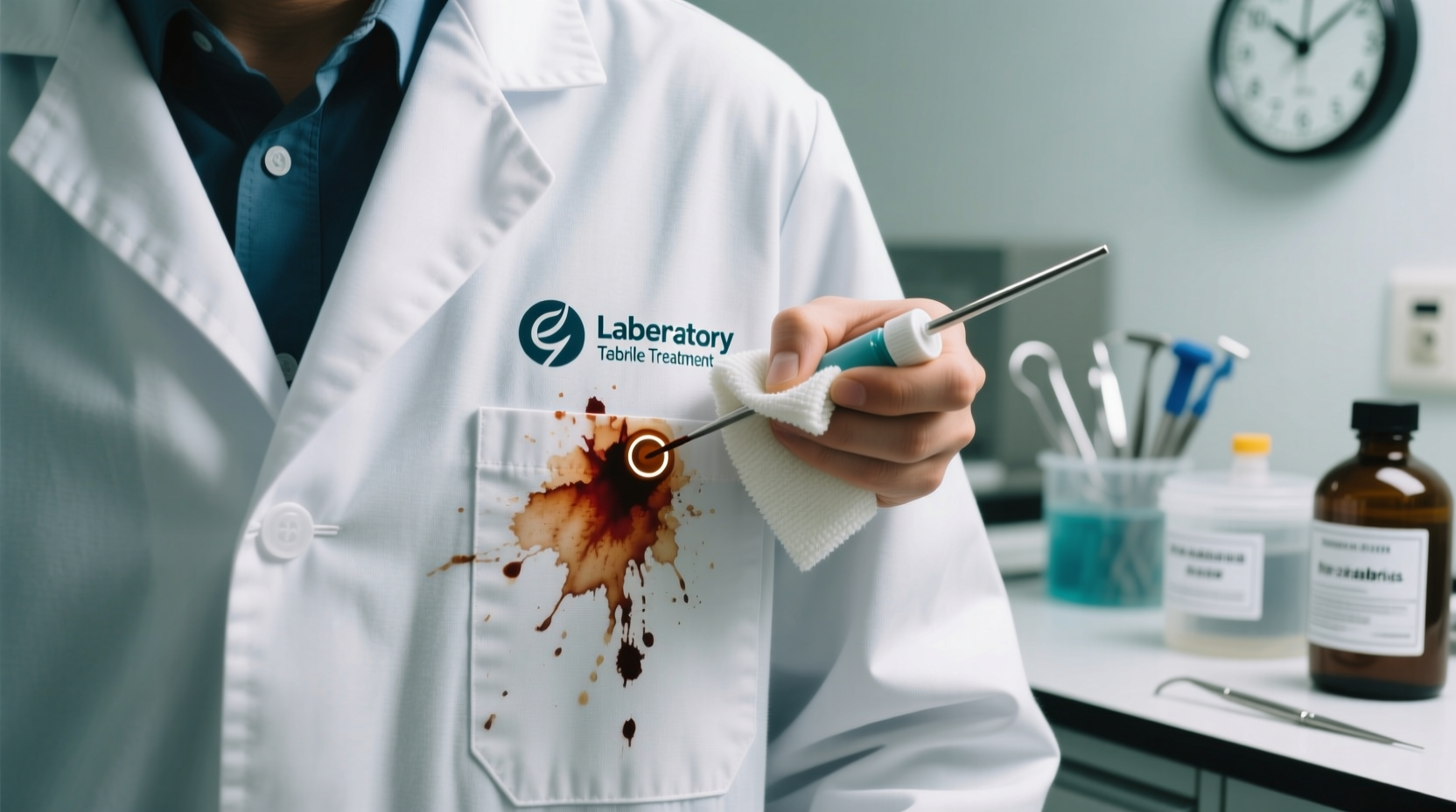 inkjet stain removal for lab coats