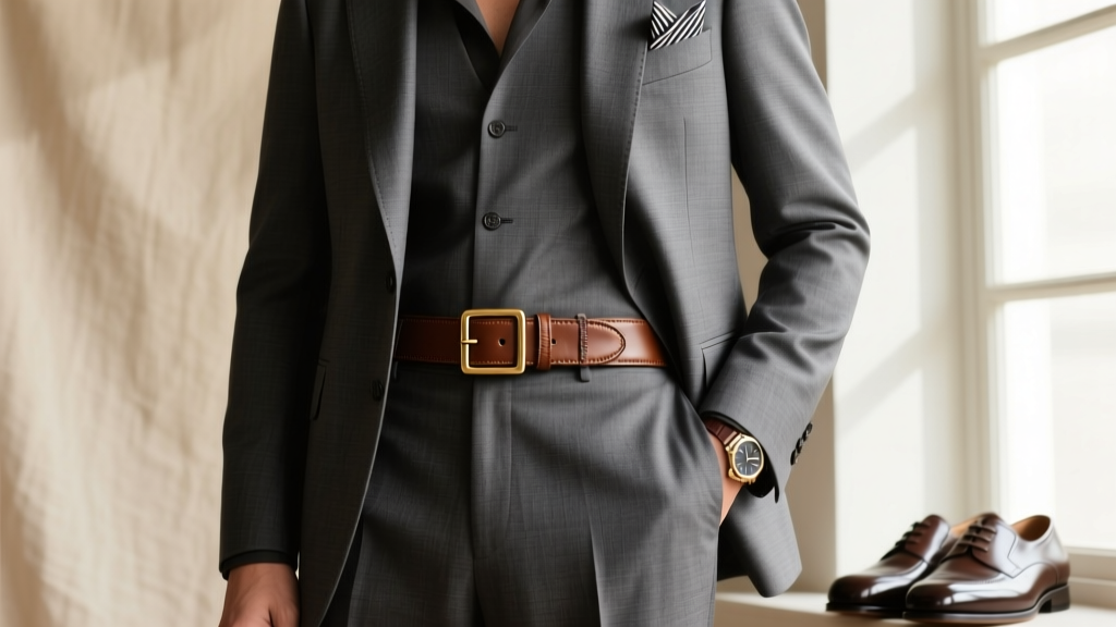 The Perfect Leather Belt for Your Suit: Style + Fit Guide