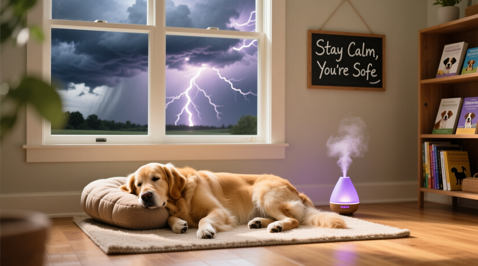 essential tips for calming a dog during thunderstorms naturally
