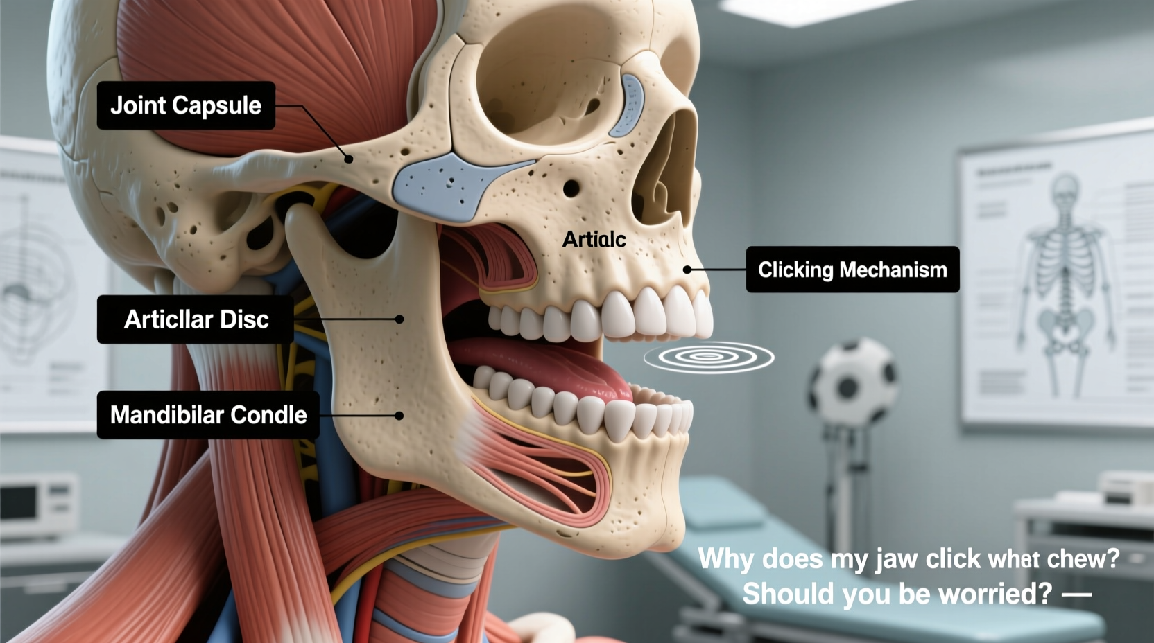 why does my jaw click when i chew should you be worried