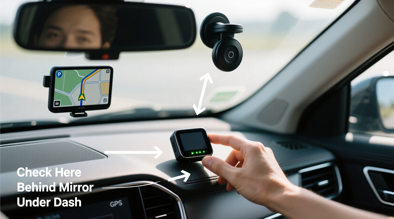 how to find a gps device on my car