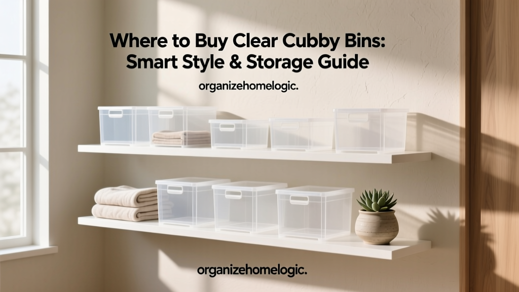 Where to Buy Clear Cubby Bins: Smart Style & Storage Guide