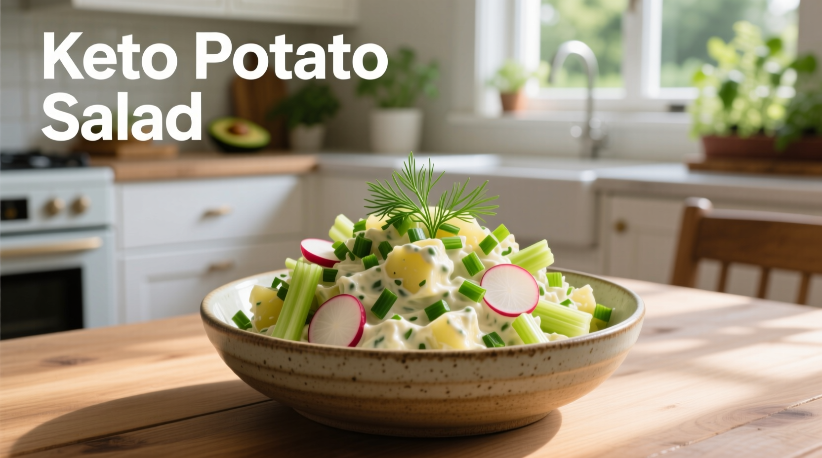 Keto Potato Salad: 4.2g Net Carbs Recipe (20 Minutes)