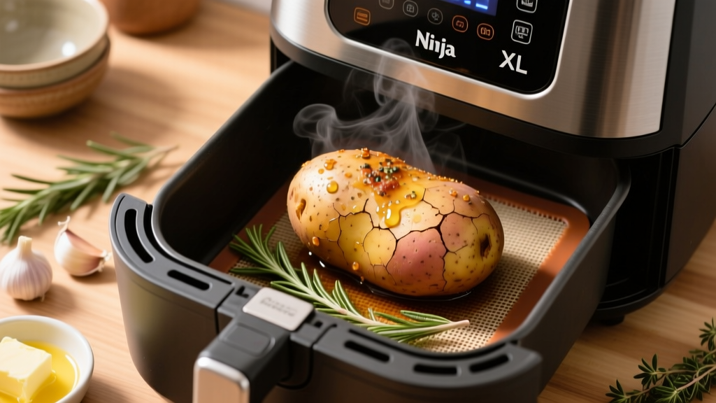 How to Bake a Potato in Ninja Foodi XL Grill (Crispy Skin!)