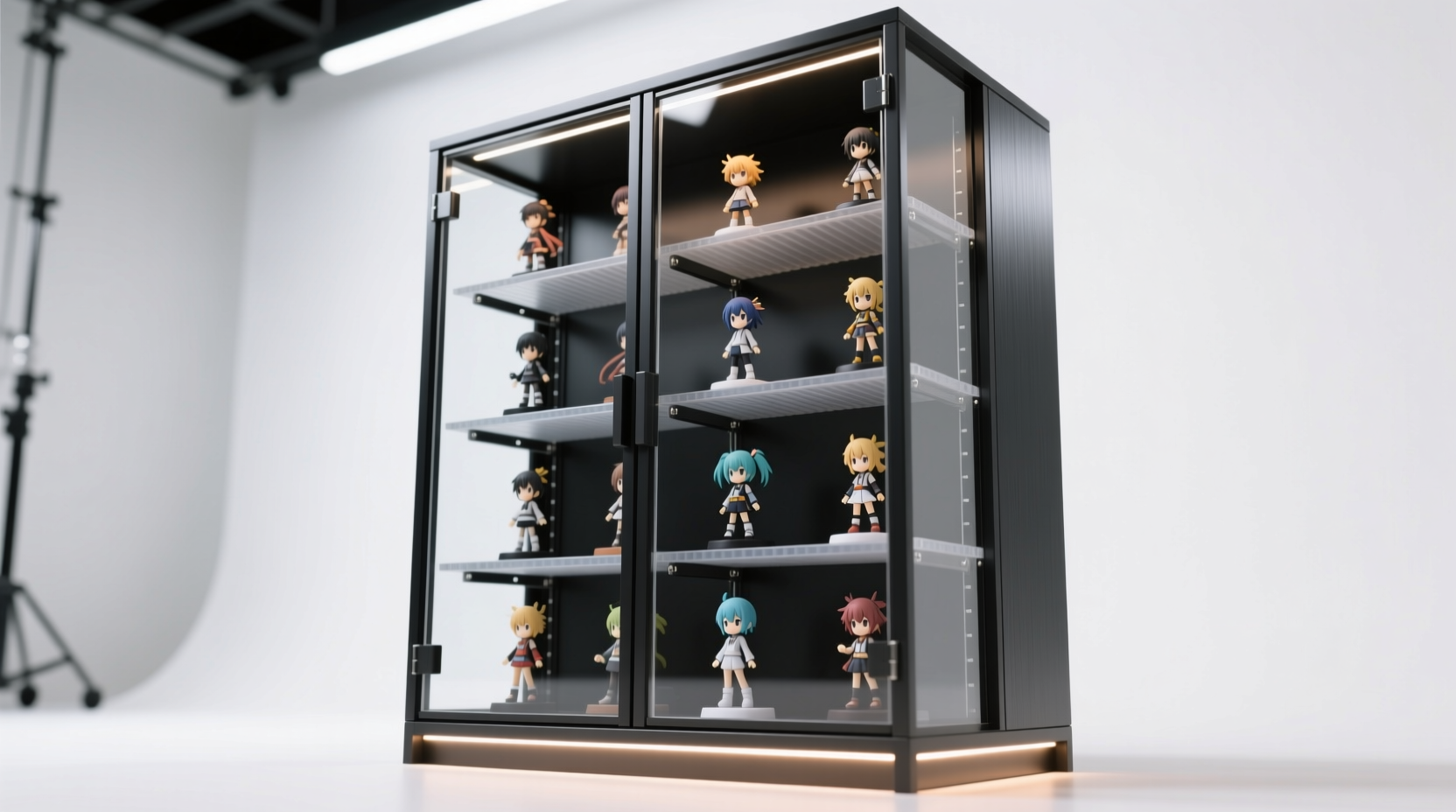 vertical anime figure storage tips
