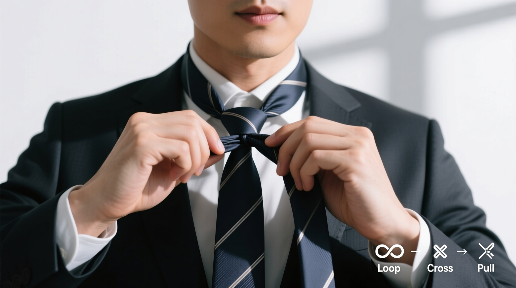 how to tie a tie quickly without using a mirror