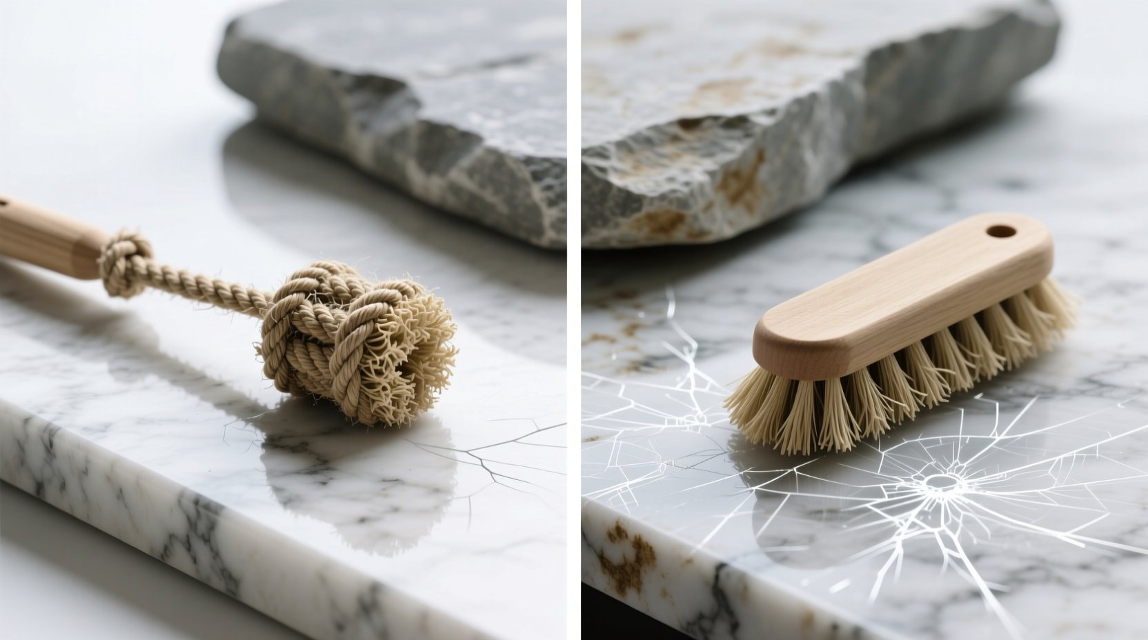 hemp rope vs sisal brush for stone countertops