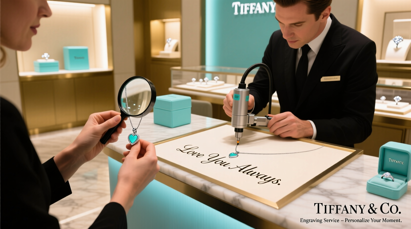 can i engrave my tiffany jewelry in store