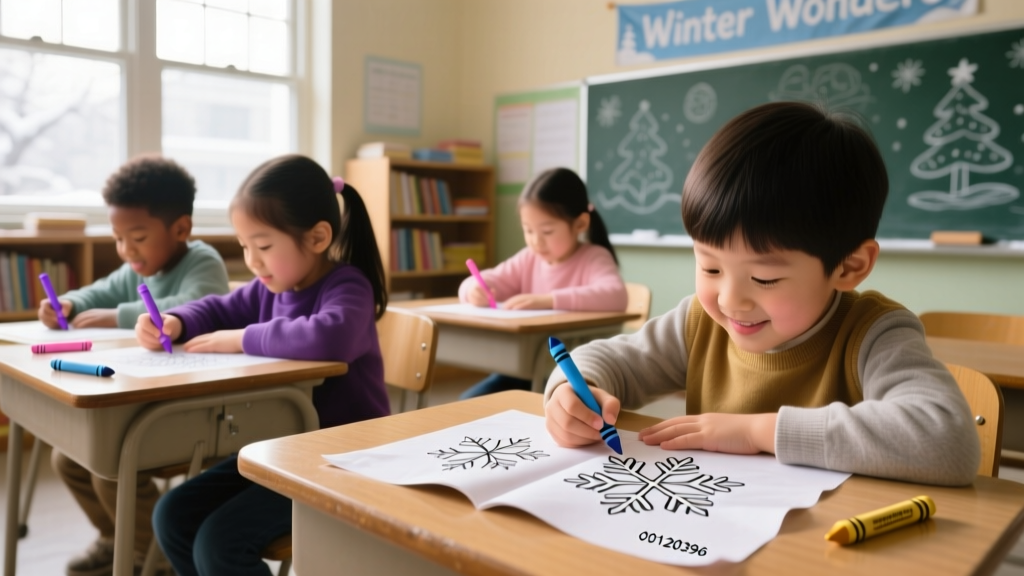 Snowflake Coloring Pages_00120396: Developmental Benefits, Classroom Integration, and Evidence-Based Design Principles