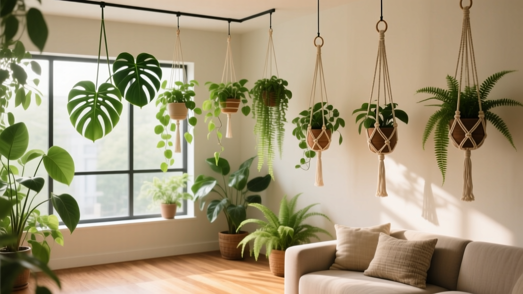 Hang Flowering Indoor Plants: 7 Damage-Free Ceiling Methods