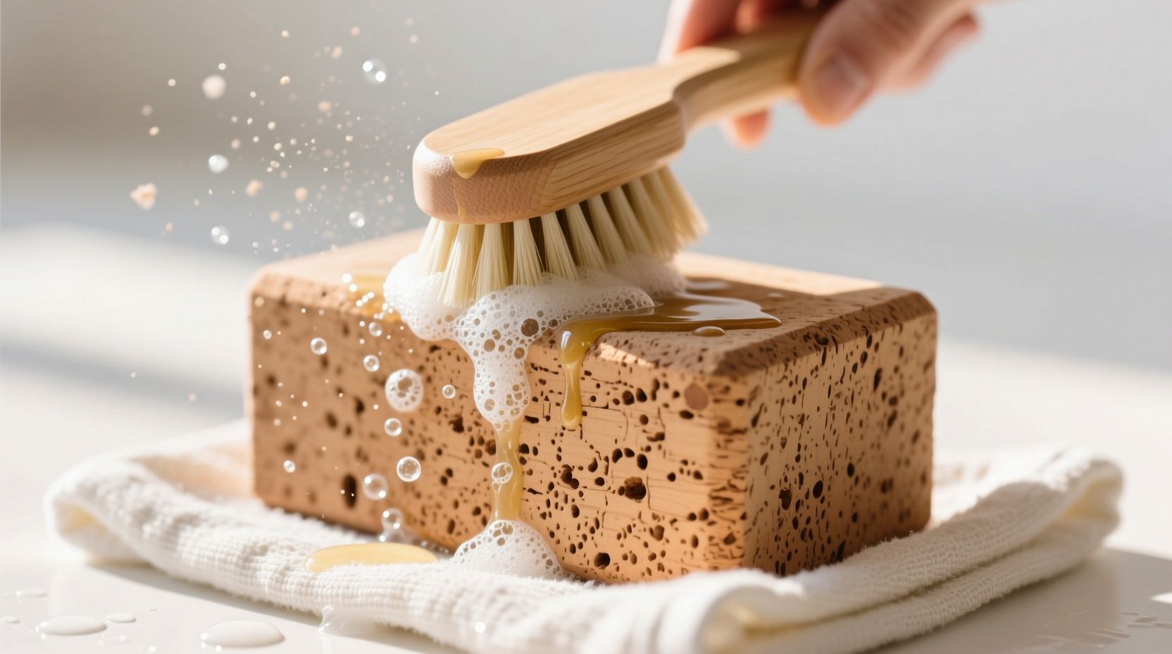 eco friendly cleaning tips cork yoga block care