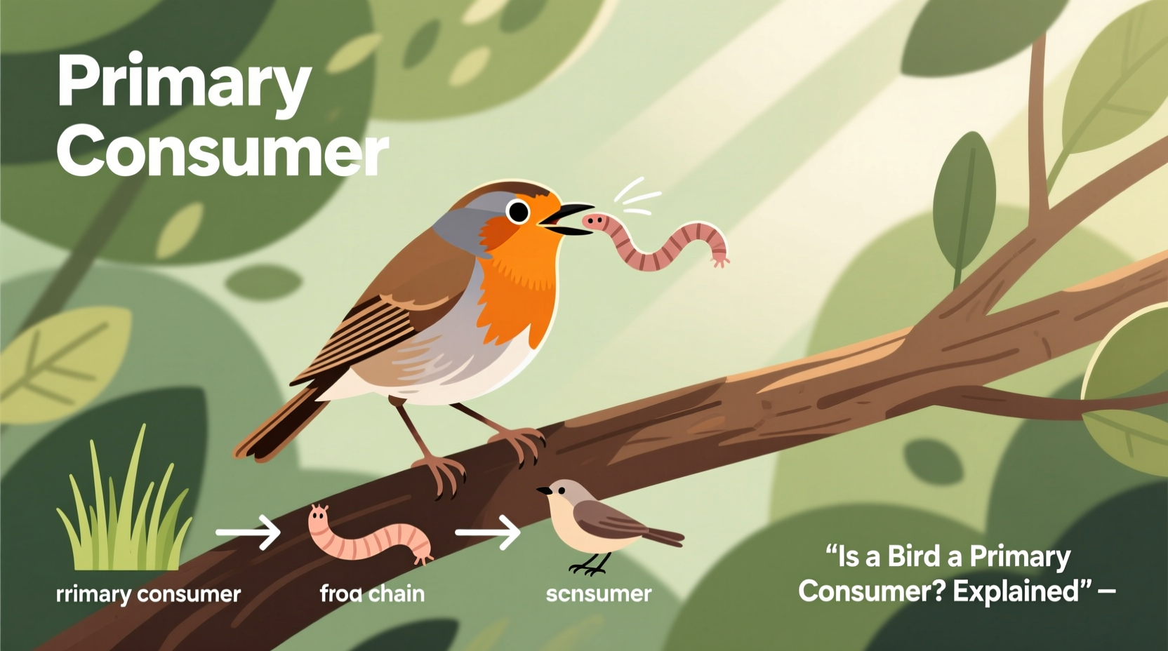 is a bird a primary consumer