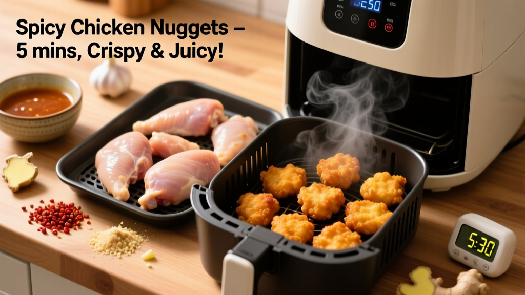 Spicy Chicken Nuggets in Air Fryer: Crispy, Juicy & Easy