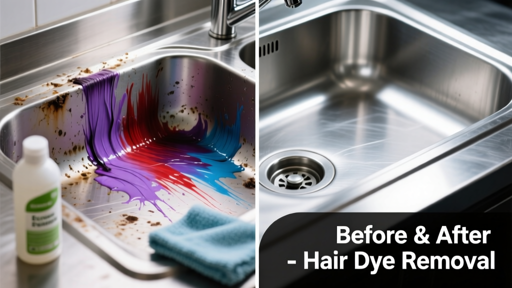 How to Remove Hair Dye from Stainless Steel Surfaces