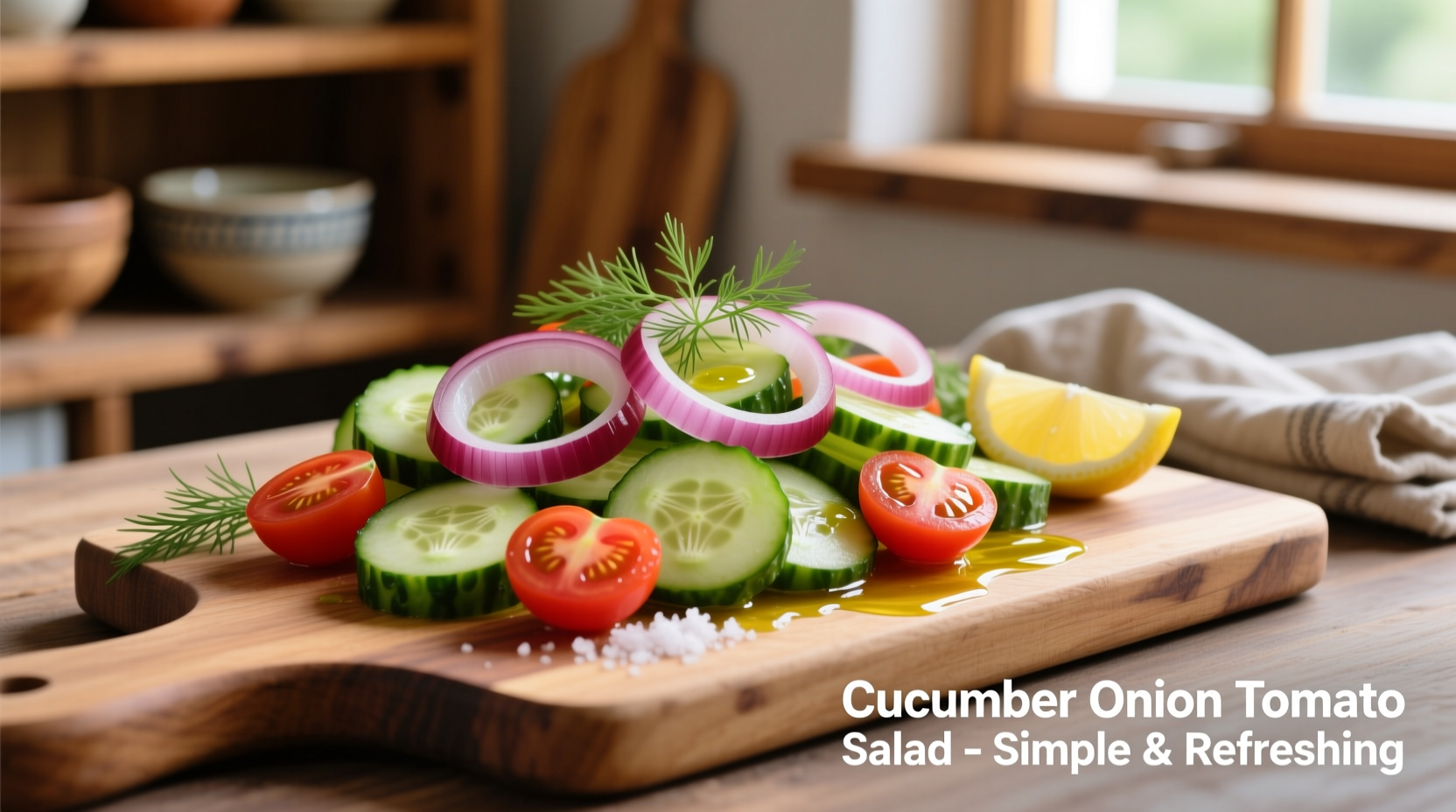 Cucumber Onion Tomato Salad Recipe: 15-Minute Refreshing Side