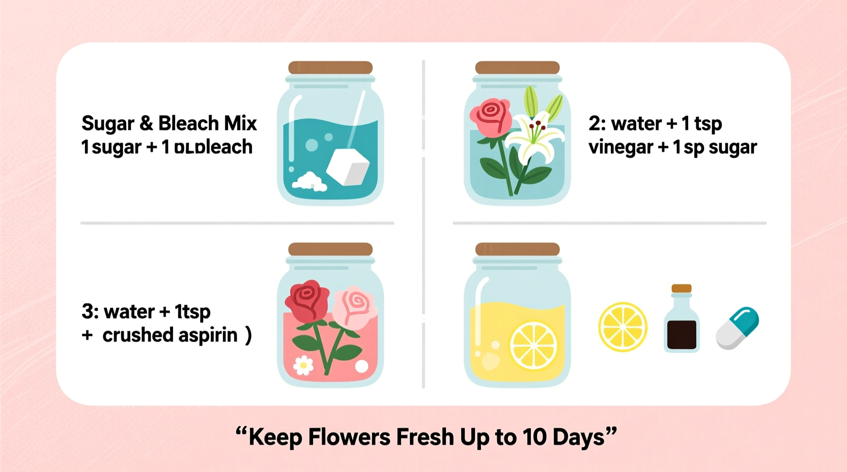 how to keep cut flowers fresh longer using homemade solutions