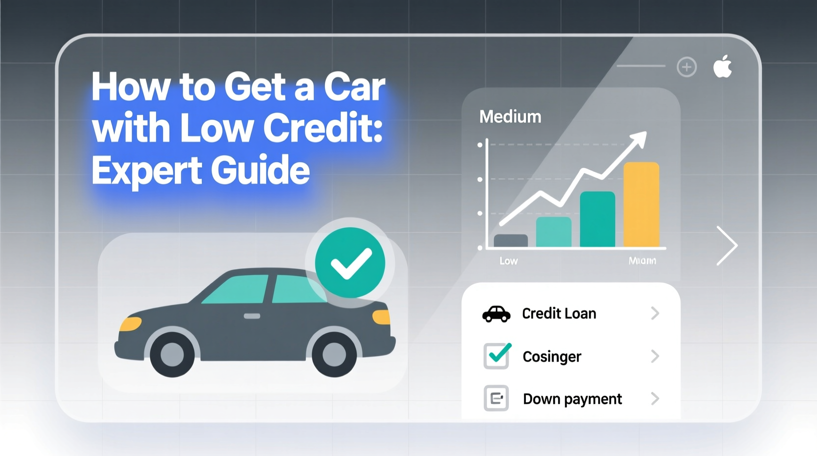 how to get a car with low credit