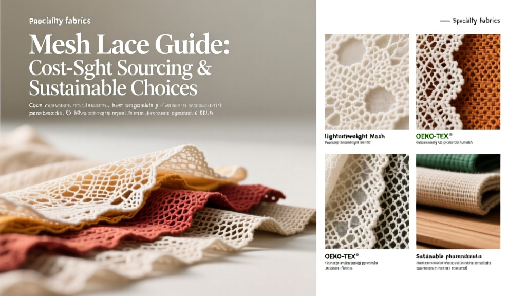Mesh Lace Guide: Cost-Smart Sourcing & Sustainable Choices