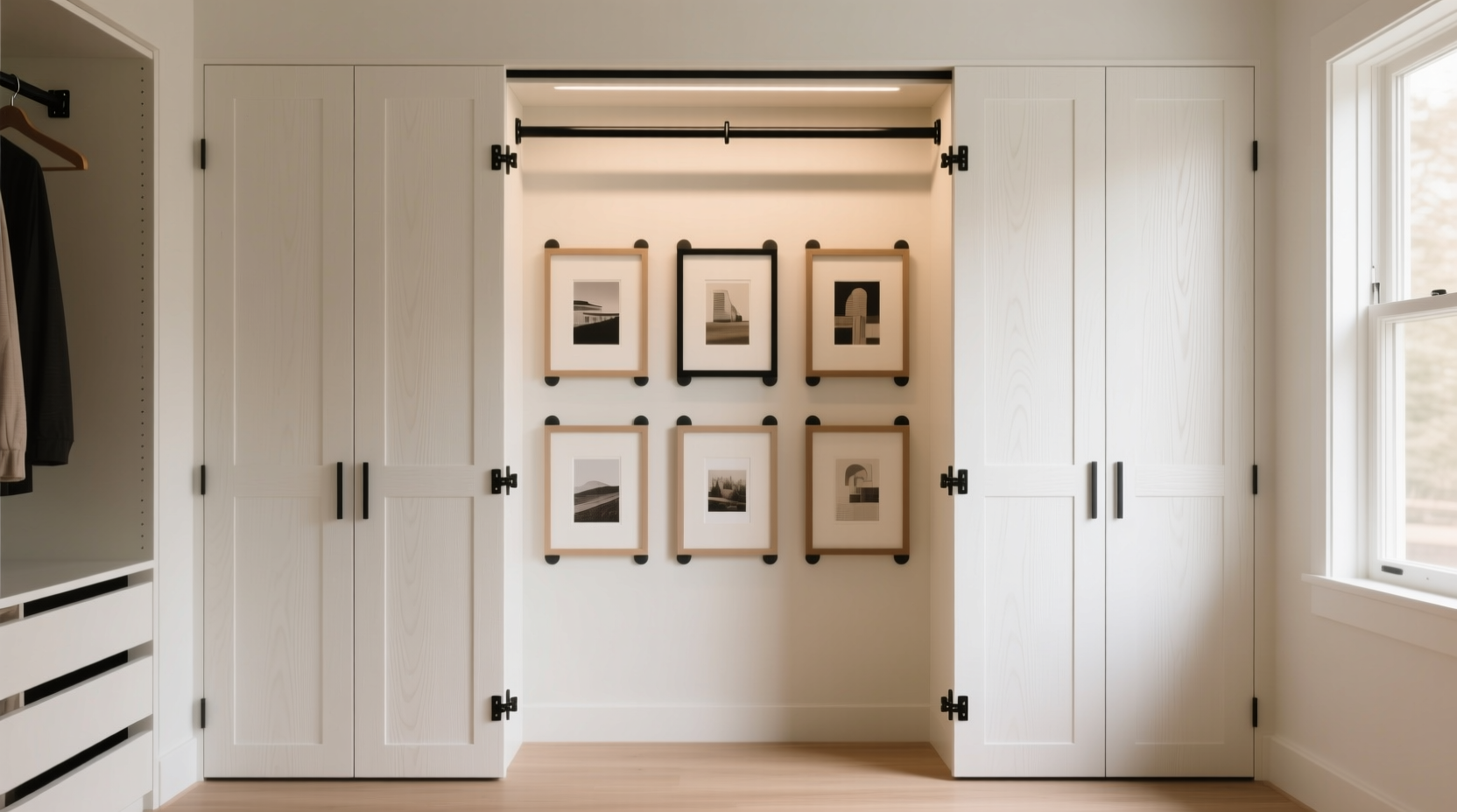 closet organization tips for art prints framed photos