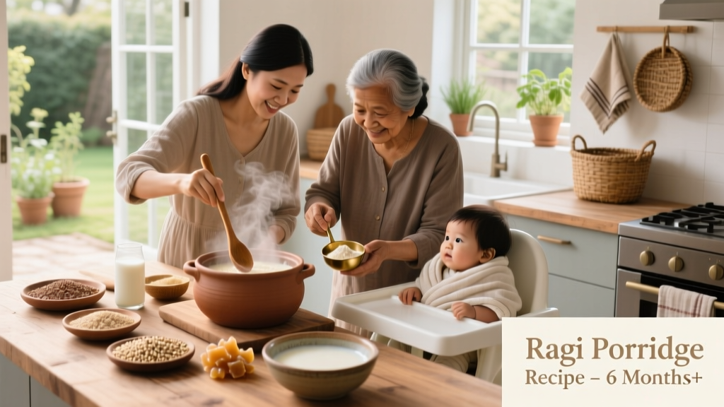 Step-by-Step Guide to Preparing Safe, Nutritious Ragi Porridge for Your Baby (6–12 Months)