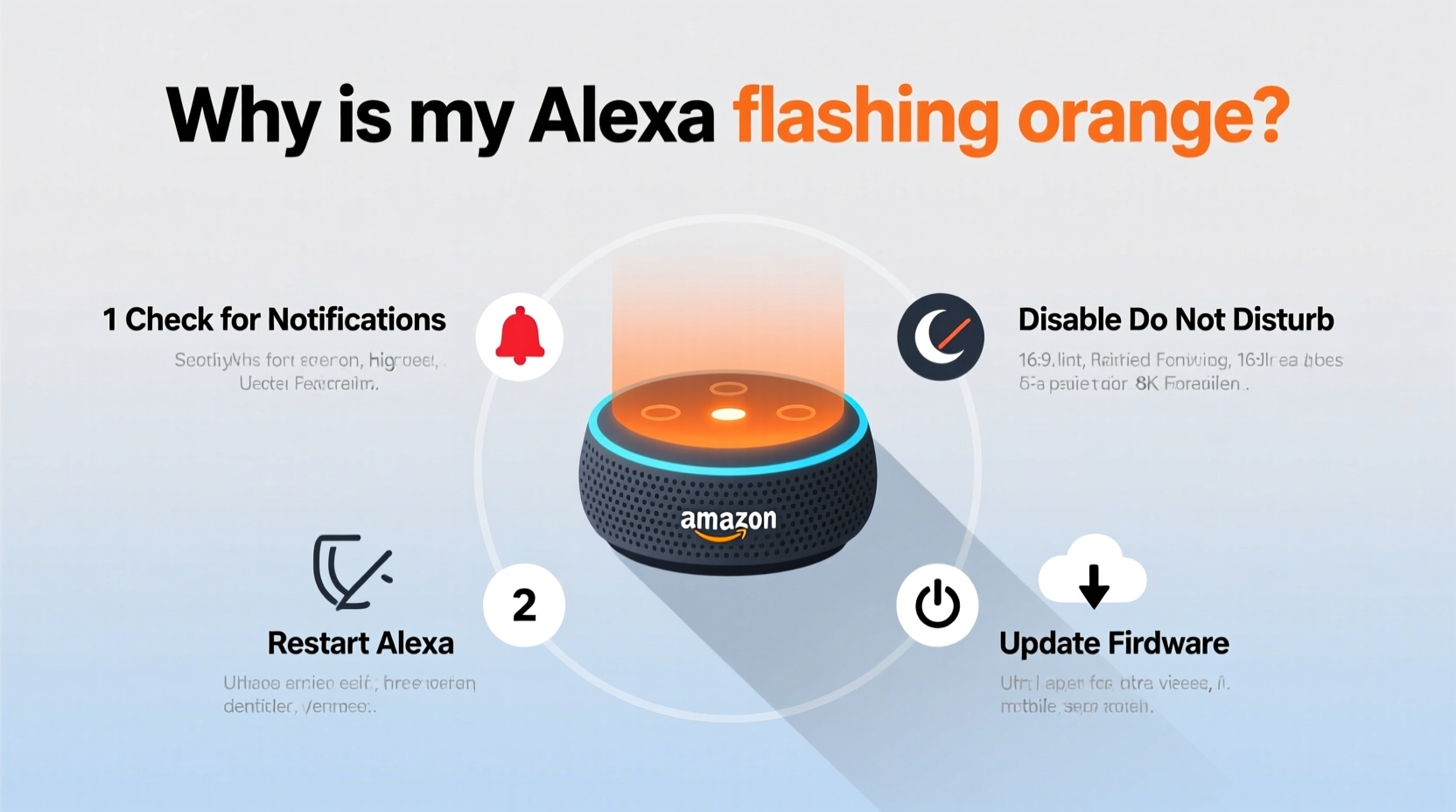 why is my alexa flashing orange and how to resolve it quickly