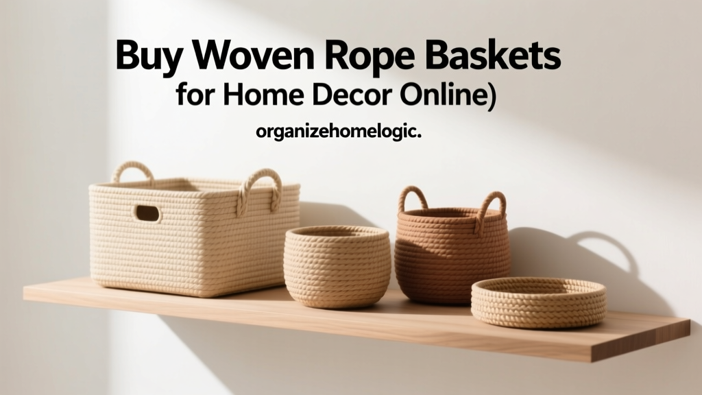 Buy Woven Rope Baskets for Home Decor Online