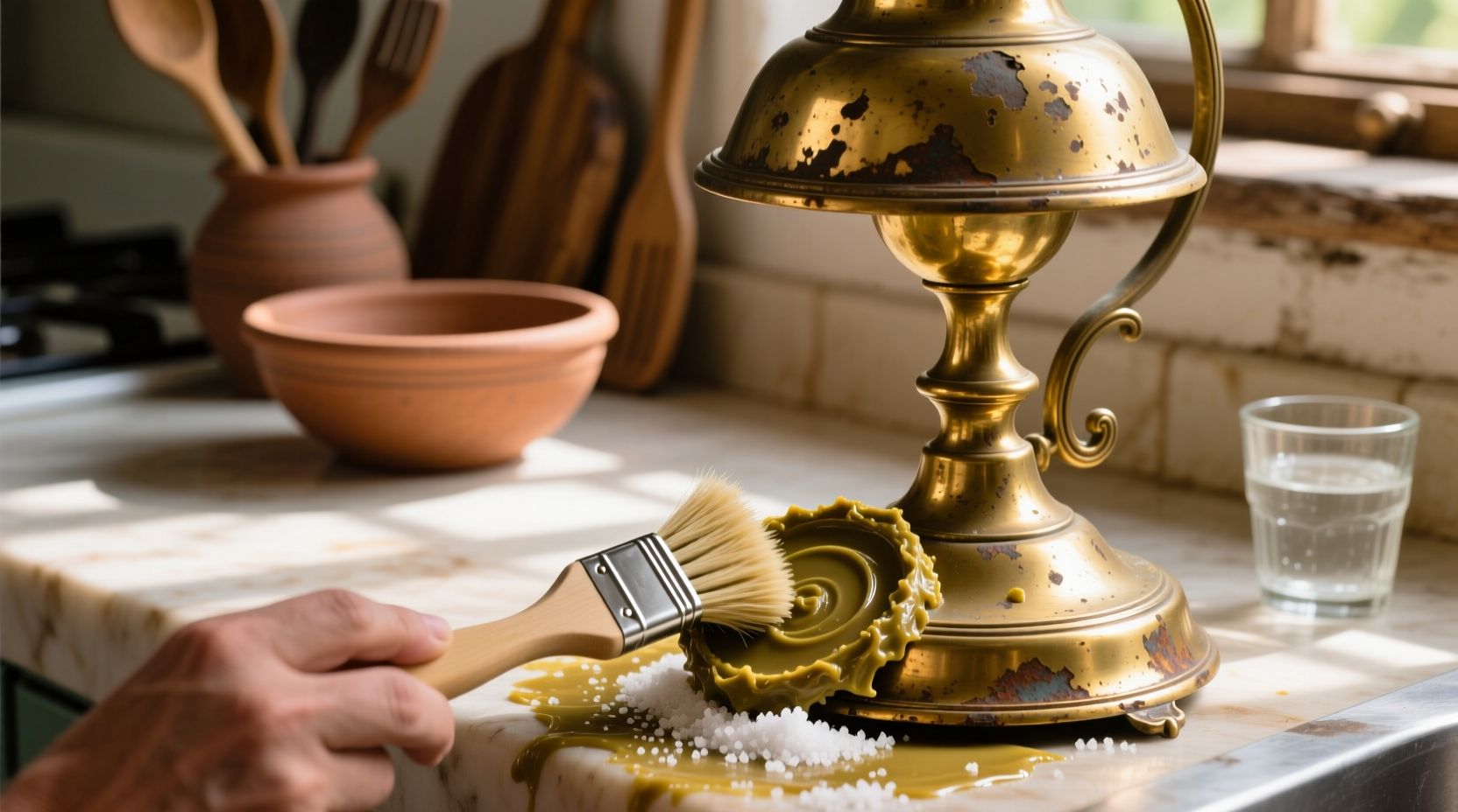 eco friendly cleaning shine brass naturally