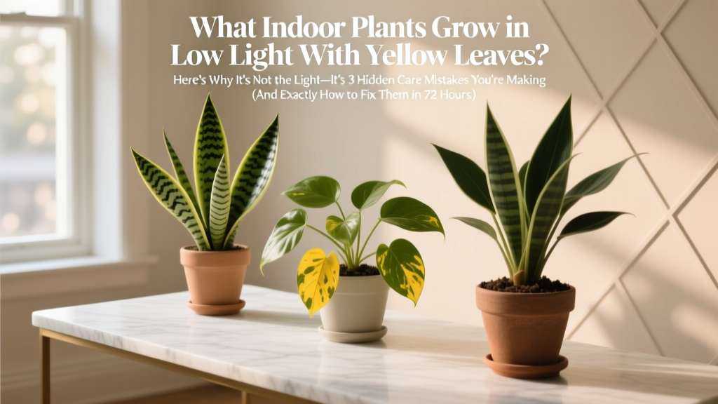 Low-Light Plants Yellowing? 3 Hidden Care Mistakes