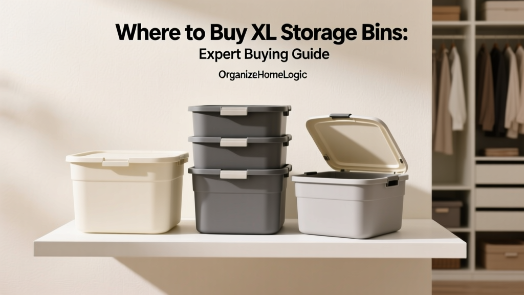 Where to Buy XL Storage Bins: Expert Buying Guide