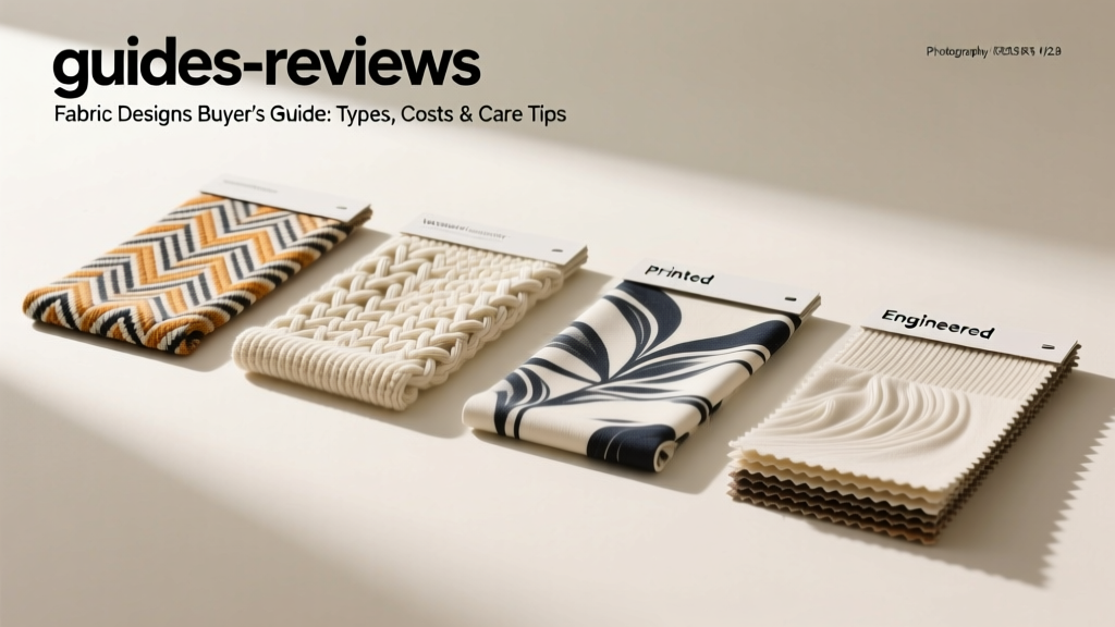 Fabric Designs Buyer's Guide: Types, Costs & Care Tips