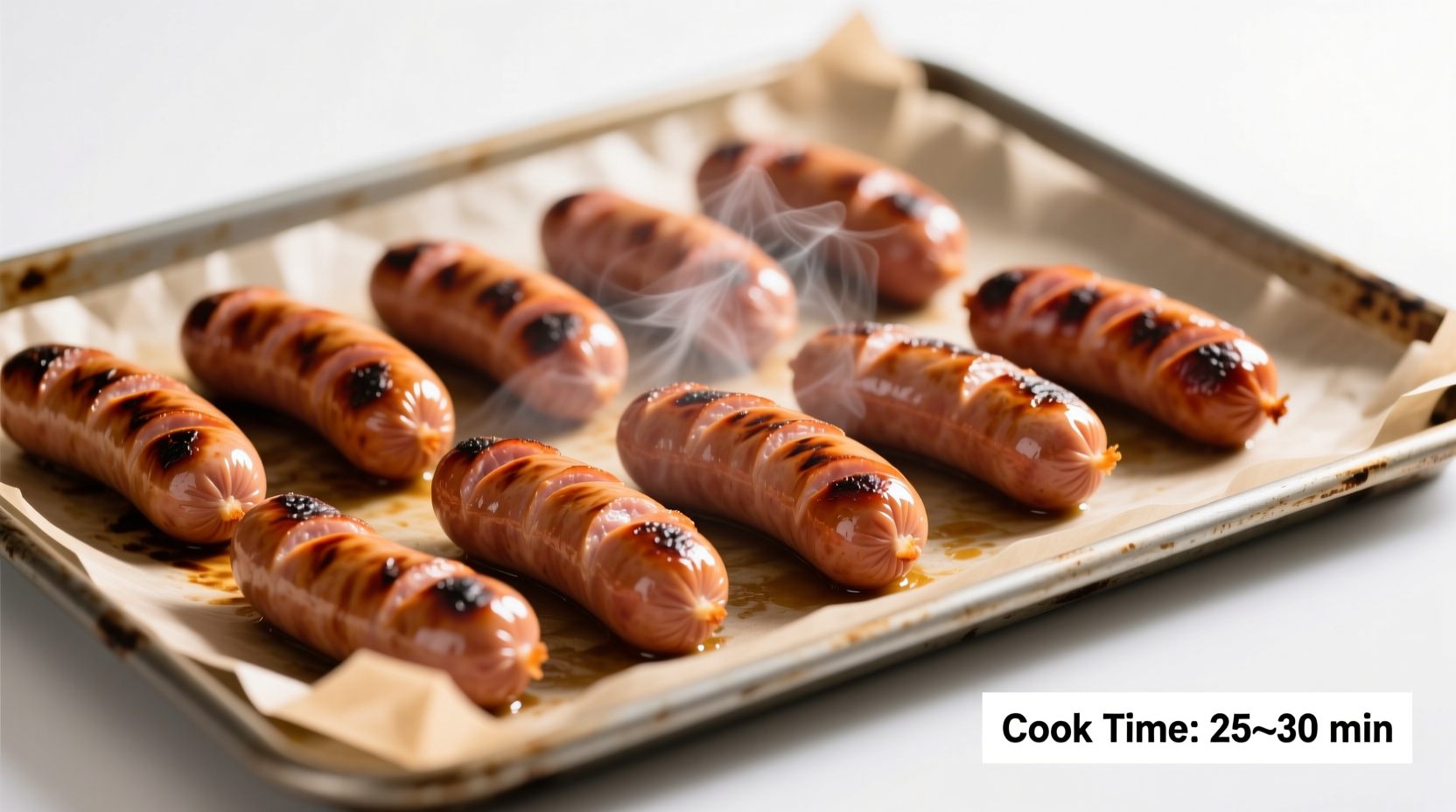 how long to cook sausage oven