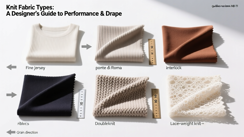 Knit Fabric Types: A Designer’s Guide to Performance & Drape