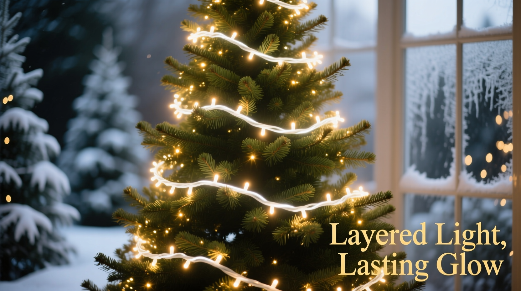 how to layer christmas lights on a tree for a professional glow
