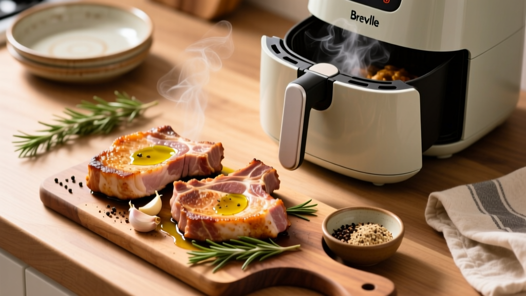 How to Air Fry Pork Chops in a Breville (Crispy & Juicy!)