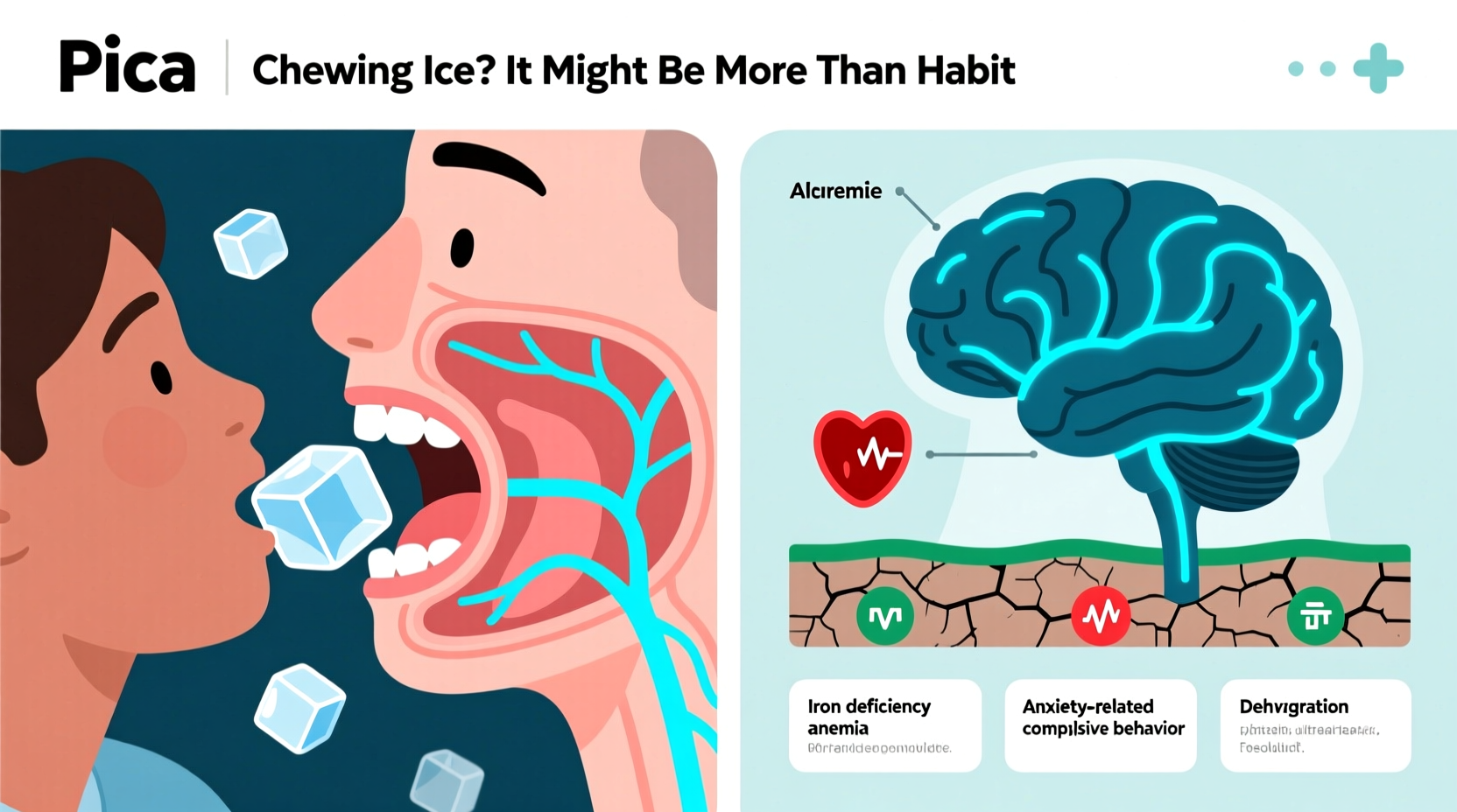 why do some people chew ice constantly and is it a health sign