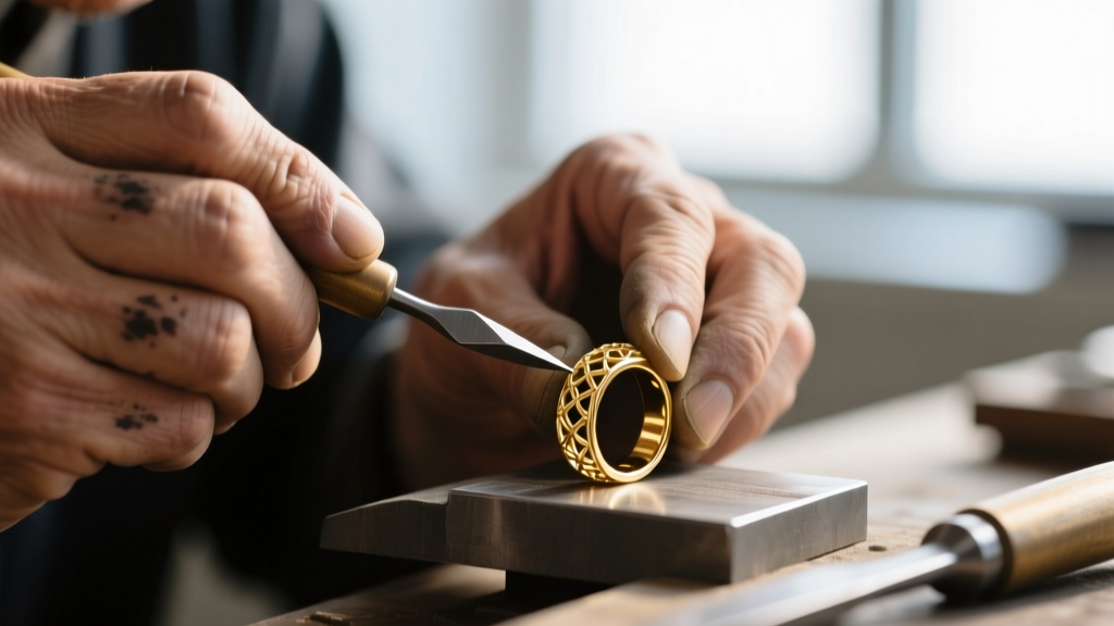 Macro photography of a jeweler