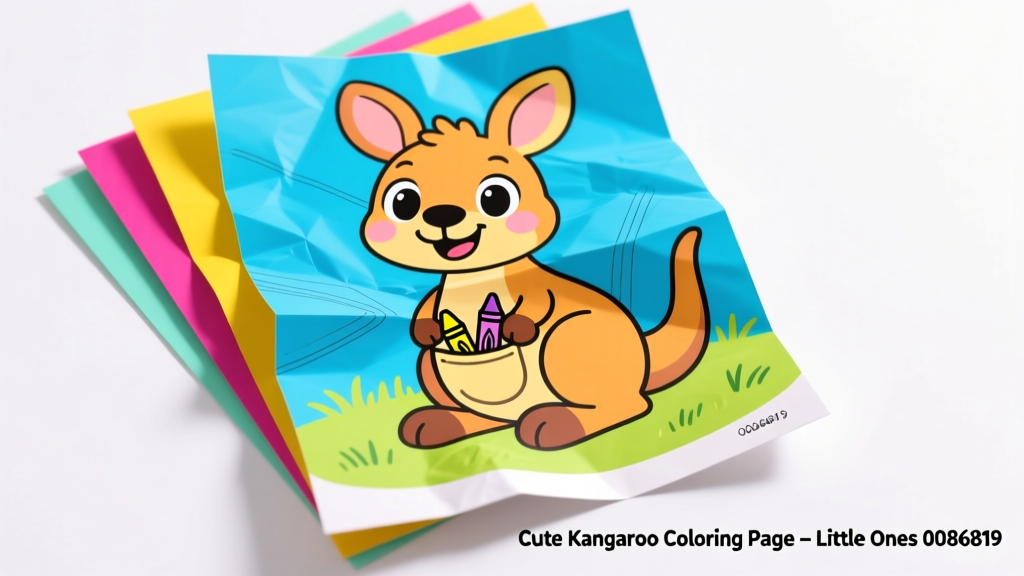Cute Kangaroo Coloring Pages for Little Ones (ID: 0086819): Developmental Benefits, Safety Standards, and Practical Use Tips