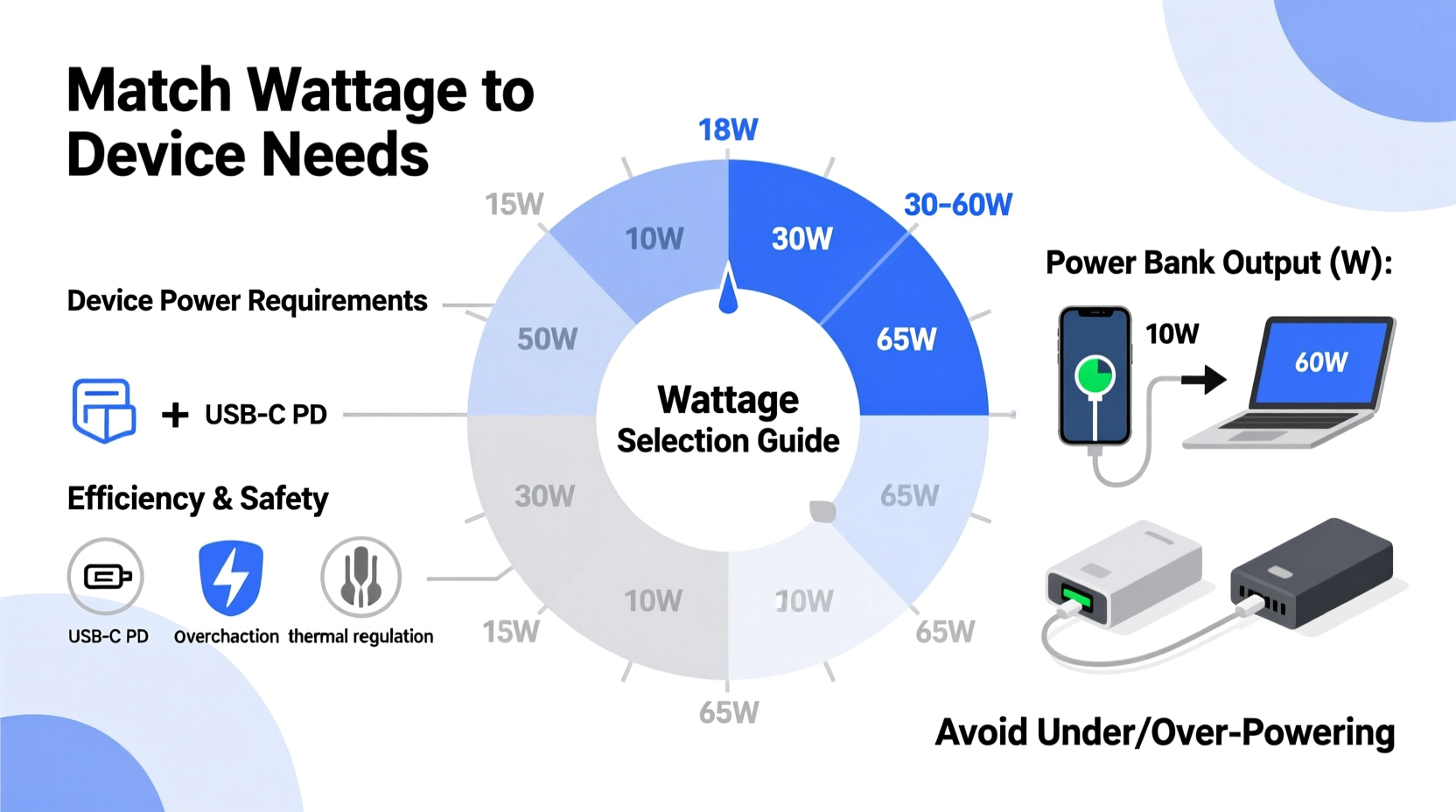 how to pick the right wattage for a portable power bank