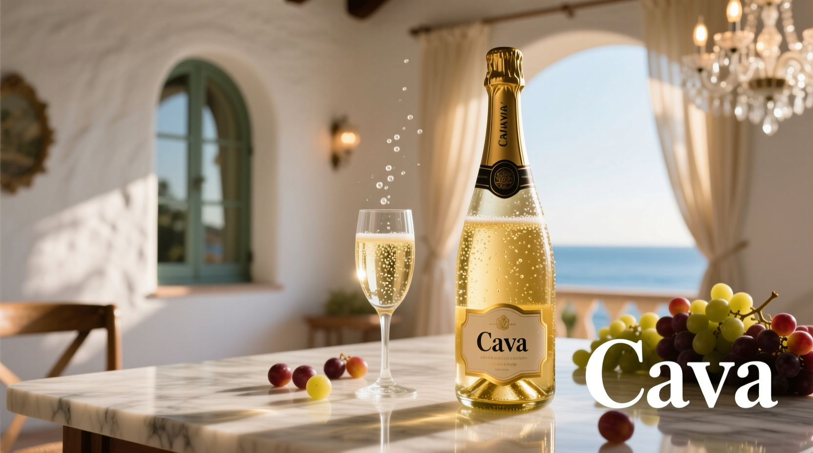 swap in cava instead of champagne for better cheaper b