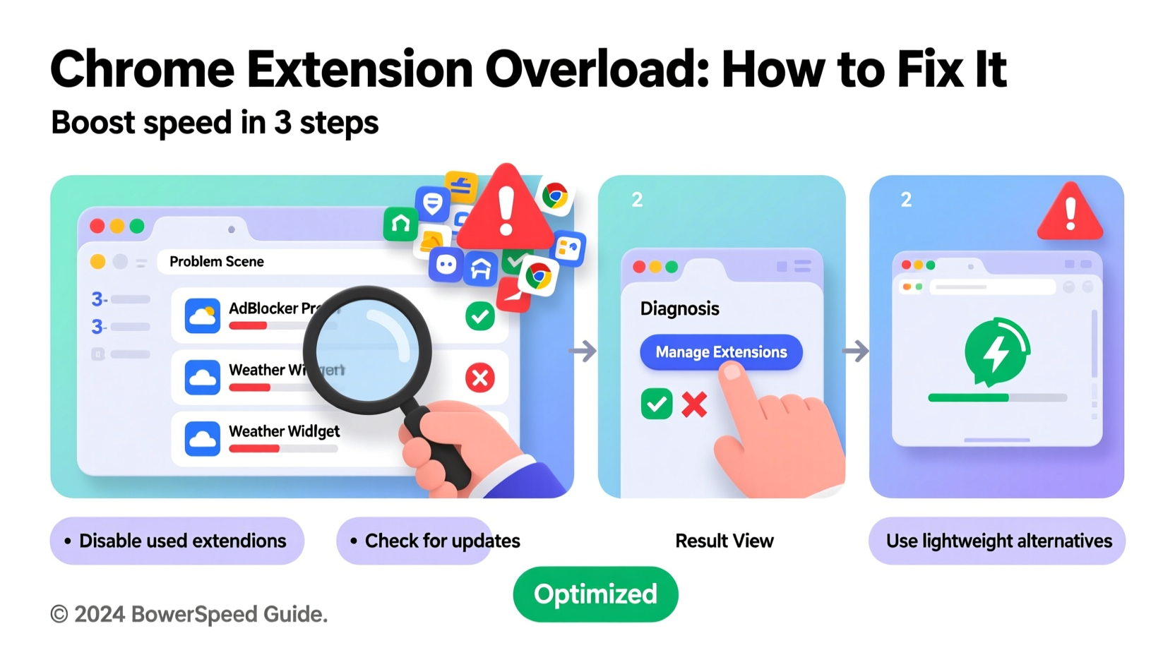 chrome extension overload slowing down your browser how to fix it
